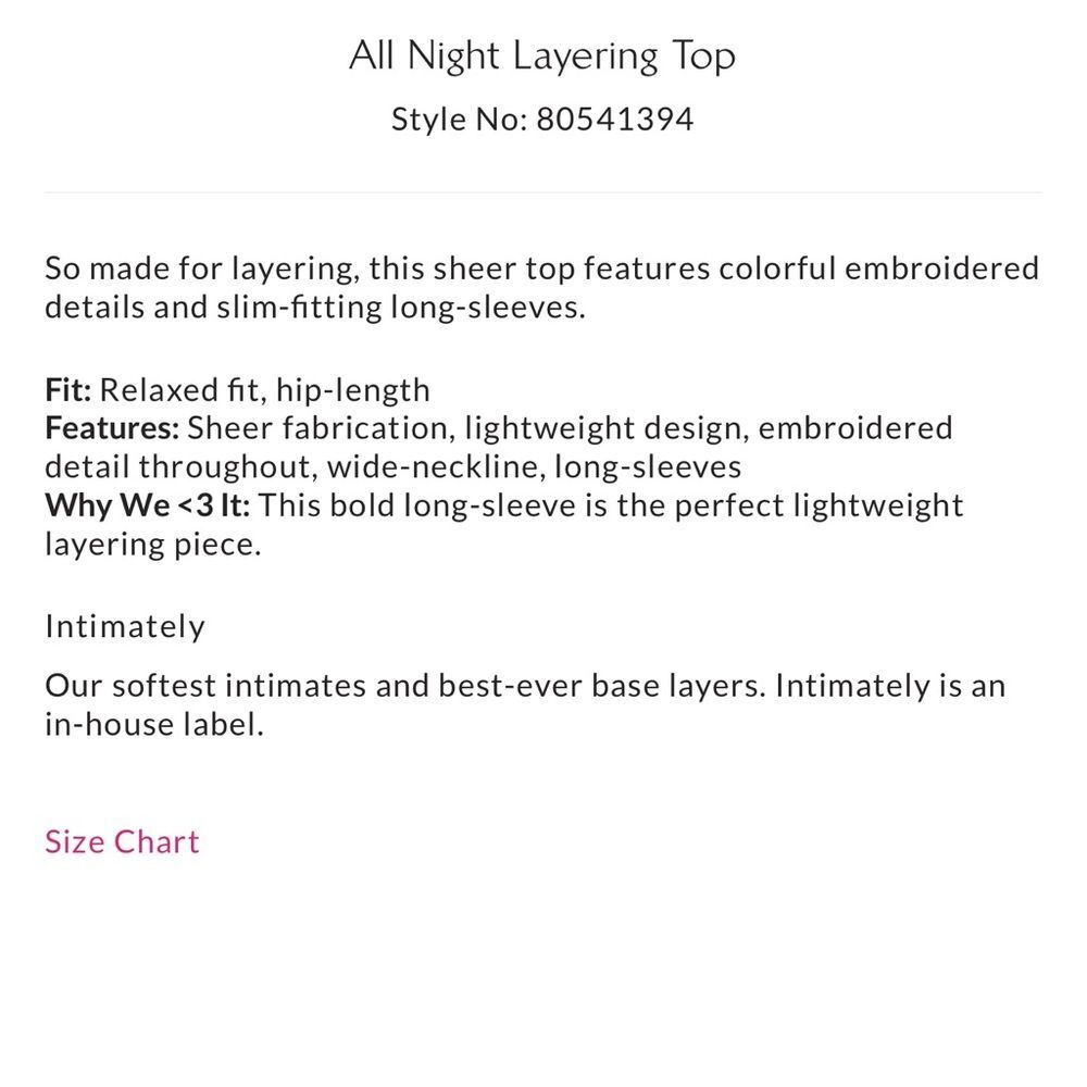 Free People Intimately All Night Embroidered Layering Top in Black - Picture 11 of 13